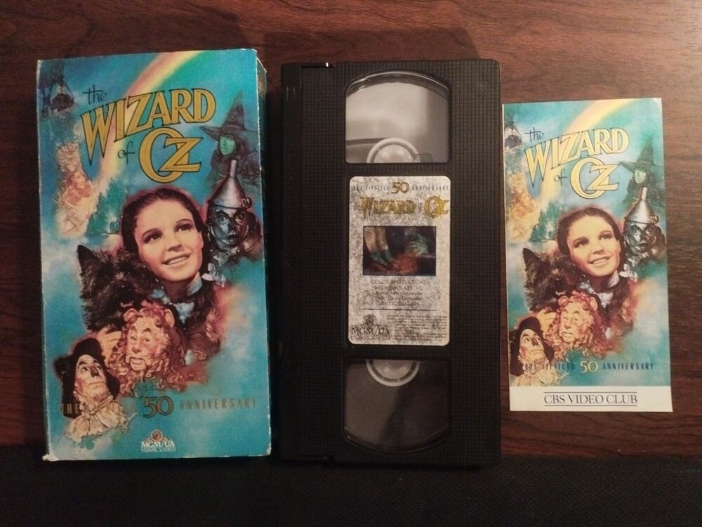 The Wizard of Oz (1939) 50th Anniversary VHS Videotape.
